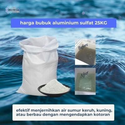 harga bubuk aluminium sulfat 25KG - Toko Kimia Indonesia